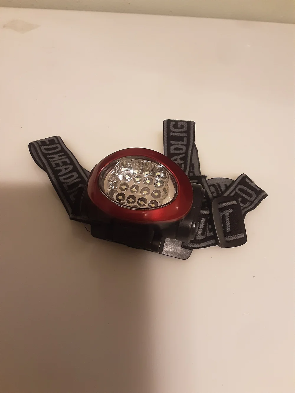 1 Pc Headlamp 12 LED 3 Mode Red Or Black Portable Head Lamp Flashlight (34)